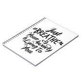 Atmen Sie einfach Ihre Angst ist Lust auf Ihr Note Notizblock (Linke Seite)