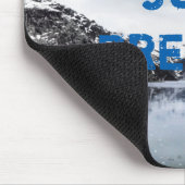 "Atmen Sie einfach!" Internationaler Zitat Mousepad (Ecke)