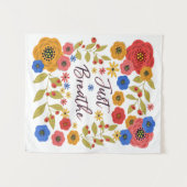 Atmen Sie einfach klein Wandteppich (Vorderseite (Horizontal))