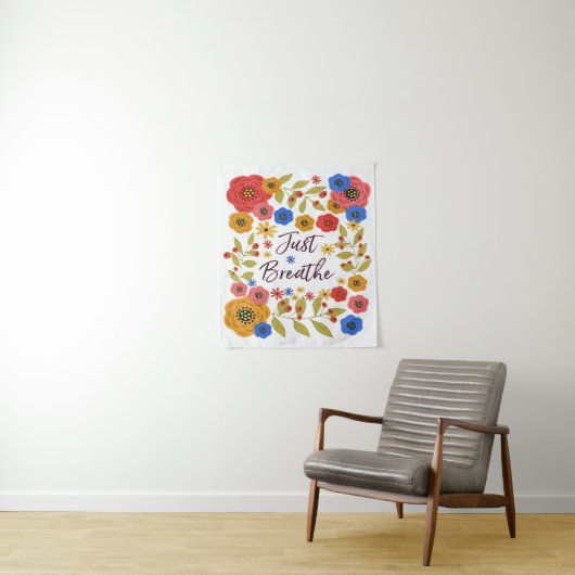 Atmen Sie einfach klein Wandteppich (Beispiel)