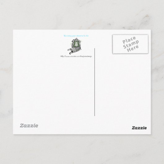 Atmen Sie einfach - Lüstern schwebend Postkarte (Rückseite)