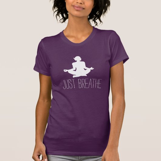 Atmen Sie einfach Meditation T-Shirt (Vorderseite)