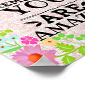 Atmen Sie einfach - Motivierend, inspirierende Zuh Poster (Ecke)