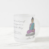 Atmen Sie einfach (Personalisierte Mattierte Glass Mattglastasse (VorderseiteRechts)