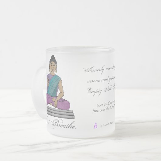 Atmen Sie einfach (Personalisierte Mattierte Glass Mattglastasse (Vorderseite Links)