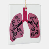 Atmen Sie einfach Weihnachtsverzierung Keramikornament (Rechts)