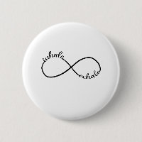 Atmen Sie Exhale Infinity Symbol T - Shirt Yogi