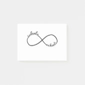 Atmen Sie Exhale Infinity Symbol T - Shirt Yogi Post-it Klebezettel (Vorderseite)