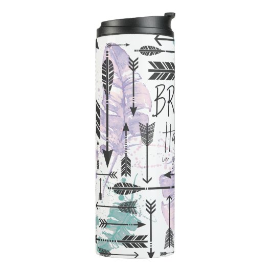 Atmen Sie. Haben Sie Glauben. Thermische Trommel Thermosbecher (Nach links gedreht)