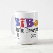 Atmen Sie herein, atmen Sie heraus, gehen Sie - Kaffeetasse (Vorderseite Links)