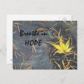 Atmen Sie Hoffnungs-Postkarte Postkarte (Vorne/Hinten)