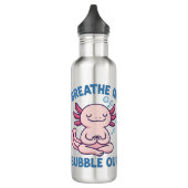 Atmen Sie in Blase aus Axolotl Yoga Edelstahlflasche (Links)