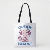 Atmen Sie in Blase aus Axolotl Yoga Tasche (Vorderseite)