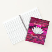 Atmen Sie in Breathe Out Lotus Blume Notebook Notizblock (Innenseite)