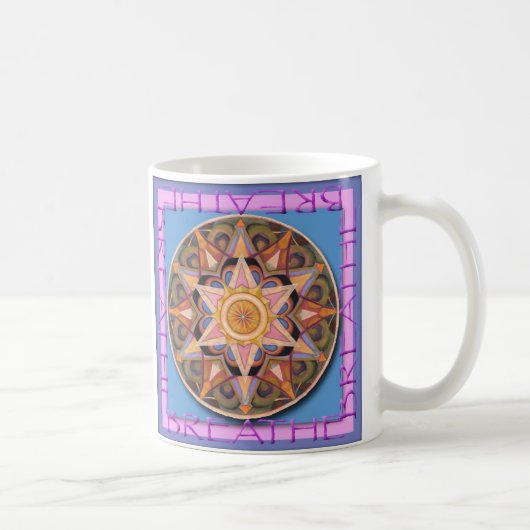 Atmen Sie in der Dankbarkeit Kaffeetasse (Rechts)
