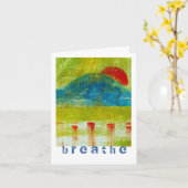 Atmen Sie Karte (Gelbe Blume)