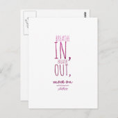 Atmen Sie Motivierend Glitzer Zitat aus Postkarte (Vorne/Hinten)