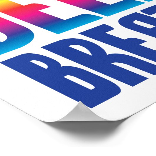 Atmen Sie tief ein Poster (Ecke)