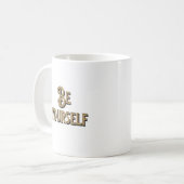Atmen Sie tief, leben Sie freie Wüstengewüste Kaffeetasse (Vorderseite Links)