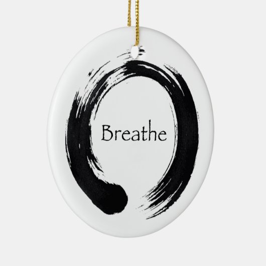 Atmen Sie u. balancieren Sie Enso Verzierung Keramikornament (Rechts)