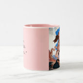 "Atmen Sie...und die Göttin innen... freimachen." Zweifarbige Tasse (Mittel)