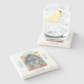 Atmen Sie wecken BuddhasteinUntersetzer Steinuntersetzer (Seitenansicht)