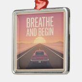 Atmen und Beginnen Ornament Aus Metall (Links)