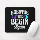 Atmen und beginnen Sie wieder Depression Bewusstse Mousepad (Mit Mouse)