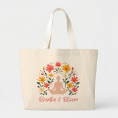 Atmen und Blüte Meditation Jumbo Tote Tasche (Vorne)
