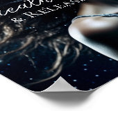 Atmen und Freigabe | Schöne ätherische Frau Poster (Ecke)