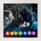 Atmen und Freigabe | Schöne ätherische Frau Puzzle (Horizontal)