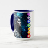 Atmen und Freigabe | Schöne ätherische Frau Tasse (Vorderseite Links)