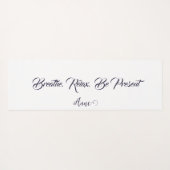 Atmen und Gelassen gehen: Personalisiert Yogamatte (Rückseite (Horizontal))