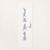 Atmen und Gelassen gehen: Personalisiert Yogamatte (Rückseite)