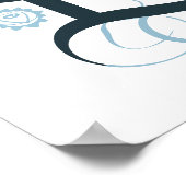 Atmen und Gelassen gehen Poster (Ecke)