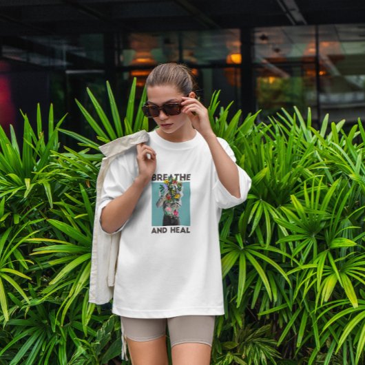 Atmen und heilen Frauen Blüte T-Shirt