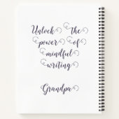 Atmen und Lass gehen : Personalisierte Spirale Notizblock (Rückseite)