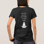 Atmen und Stretch Yoga BLACK T-Shirt (Rückseite)