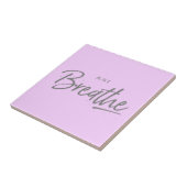 Atmen, Yoga, Zen-Zitat Fliese (Seite)