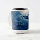 Atmen Zweifarbige Tasse (Vorderseite Links)