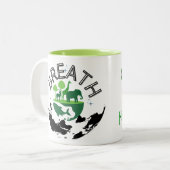 Atmen Zweifarbige Tasse (Vorderseite Links)