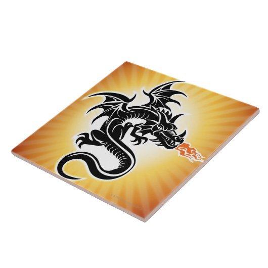 Atmendrache des Feuers Fliese (Seite)