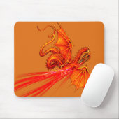 Atmenmousepad drache des Feuers Mousepad (Mit Mouse)