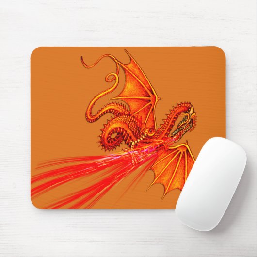 Atmenmousepad drache des Feuers Mousepad (Mit Mouse)