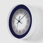 Atmosphärische Blau- und Weißwanduhr Uhr (Winkel)