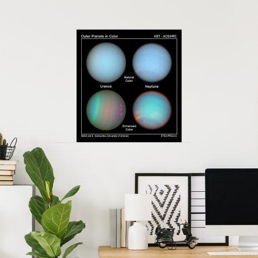 Atmosphärische Merkmale auf Uranus und Neptun sind Poster (Heimbüro)