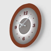 Atmosphärische Tiefrot/Grauschalleffekt Uhr (Winkel)