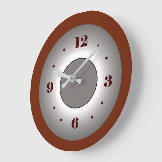 Atmosphärische Tiefrot/Grauschalleffekt Uhr (Winkel)