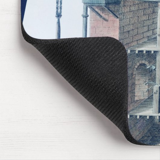 Atmosphärischer Dampf-Motor Mousepad (Ecke)