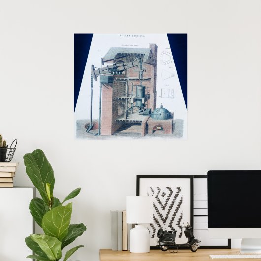 Atmosphärischer Motor Poster (Heimbüro)